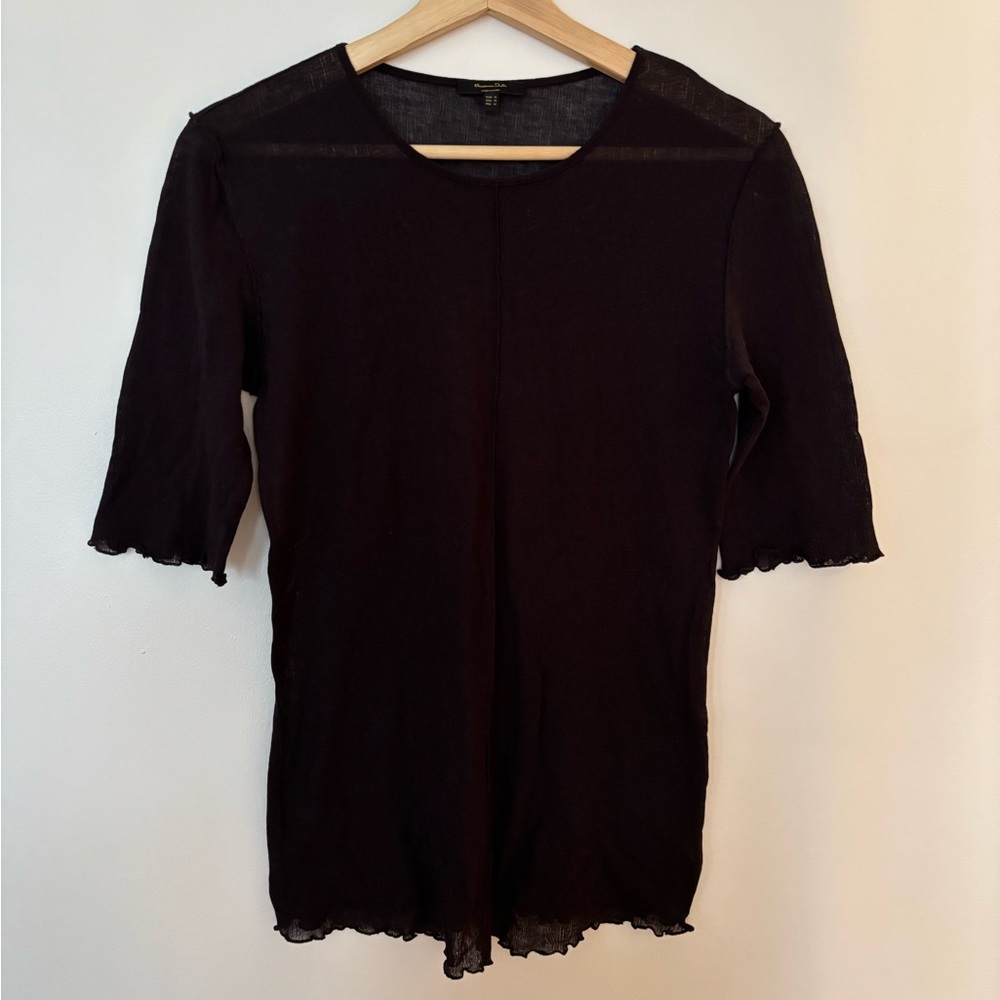 Massimo Dutti See-Through Top